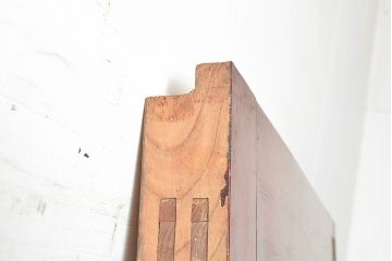 アンティーク建具　ケヤキ材の一枚板を使用した贅沢なつくりの蔵戸(引き戸、玄関戸)(R-048262)