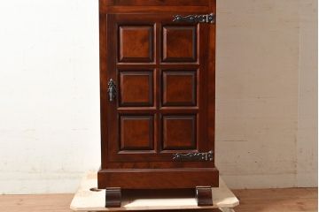 中古　松本民芸家具　上品かつクラシカルな印象を高めるA型時計台(定価約72万円)(ホールクロック、戸棚)(R-048265)