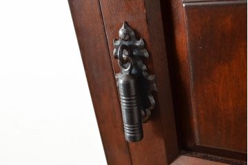 中古　松本民芸家具　上品かつクラシカルな印象を高めるA型時計台(定価約72万円)(ホールクロック、戸棚)(R-048265)