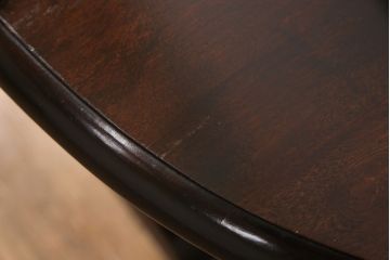 中古　松本民芸家具　サイドテーブルとしても使える、低めのつくりの#26型バタフライ卓(ドロップリーフテーブル、バタフライテーブル、コーヒーテーブル)(R-048267)