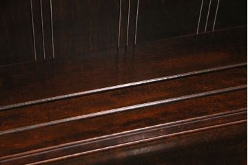 中古　松本民芸家具　クラシカルな空間づくりにおすすめ!高級感漂うSP型皿棚(食器棚、収納棚、飾り棚)(定価約150万円)(R-048269)