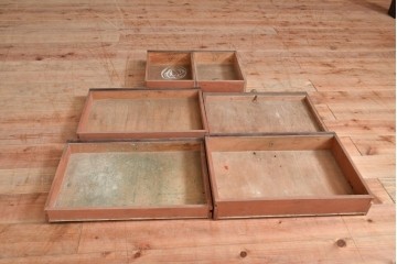 和製アンティーク　ノスタルジックな雰囲気が素敵な医療用キャビネット(ケビント、収納棚、サイドキャビネット)(R-048271)