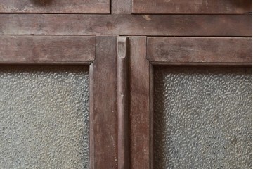 和製アンティーク　ノスタルジックな雰囲気が素敵な医療用キャビネット(ケビント、収納棚、サイドキャビネット)(R-048271)