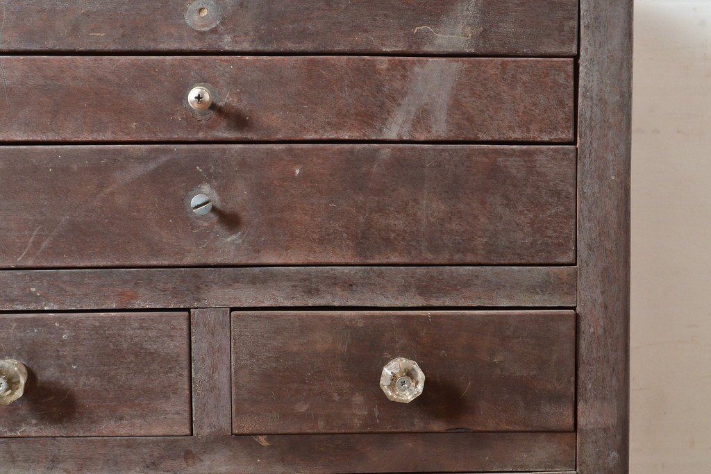 和製アンティーク　ノスタルジックな雰囲気が素敵な医療用キャビネット(ケビント、収納棚、サイドキャビネット)(R-048271)