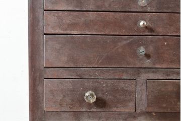 和製アンティーク　ノスタルジックな雰囲気が素敵な医療用キャビネット(ケビント、収納棚、サイドキャビネット)(R-048271)