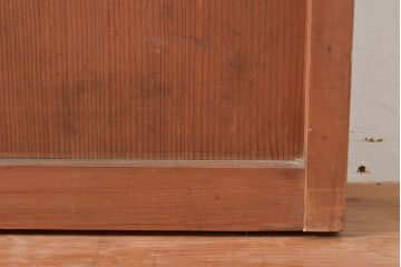 アンティーク建具　経年により味わいを増した木の風合いが魅力的な障子戸4枚セット(引き戸、建具)(R-048272)