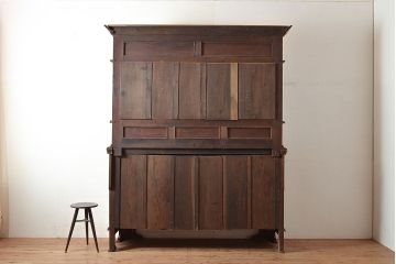 イギリスアンティーク　高級品!　マホガニー材製の大型ミラーバックサイドボード(キャビネット)(R-048278)