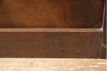 中古　松本民芸家具　落ちついた色合いとシックな雰囲気が上品なD-24型洋服タンス(定価約50万円)(ワードローブ、チェスト)(R-048284)