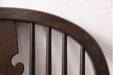 中古　松本民芸家具　#44A型　座り心地の良さと優美なデザインが魅力的なウィンザーチェア(アームチェア、椅子、ウインザーチェア)(定価約18万円)(R-048286)