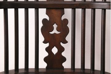中古　松本民芸家具　#44A型　座り心地の良さと優美なデザインが魅力的なウィンザーチェア(アームチェア、椅子、ウインザーチェア)(定価約18万円)(R-048286)