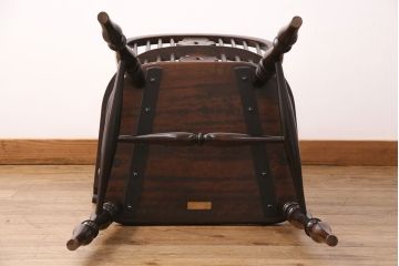中古　松本民芸家具　#44A型　座り心地の良さと優美なデザインが魅力的なウィンザーチェア(アームチェア、椅子、ウインザーチェア)(定価約18万円)(R-048286)