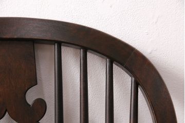 中古　松本民芸家具　#44A型　座り心地の良さと優美なデザインが魅力的なウィンザーチェア(アームチェア、椅子、ウインザーチェア)(定価約18万円)(R-048287)