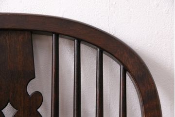 中古　松本民芸家具　#44A型　座り心地の良さと優美なデザインが魅力的なウィンザーチェア(アームチェア、椅子、ウインザーチェア)(定価約18万円)(R-048288)