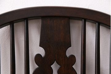 中古　松本民芸家具　#44A型　座り心地の良さと優美なデザインが魅力的なウィンザーチェア(アームチェア、椅子、ウインザーチェア)(定価約18万円)(R-048288)