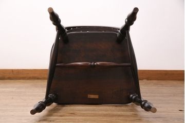 中古　松本民芸家具　#44A型　座り心地の良さと優美なデザインが魅力的なウィンザーチェア(アームチェア、椅子、ウインザーチェア)(定価約18万円)(R-048288)