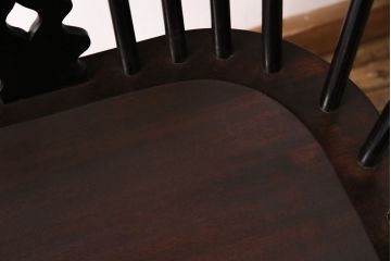 中古　松本民芸家具　#44A型　座り心地の良さと優美なデザインが魅力的なウィンザーチェア(アームチェア、椅子、ウインザーチェア)(定価約18万円)(R-048289)