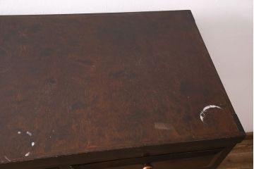 中古　松本民芸家具　D型整理タンスI　和洋どちらにも馴染む上品な佇まいのチェスト(洋服タンス、和たんす、収納箪笥、引き出し)(定価約39万円)(R-048291)