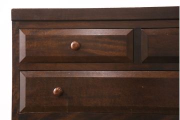 中古　松本民芸家具　D型整理タンスI　和洋どちらにも馴染む上品な佇まいのチェスト(洋服タンス、和たんす、収納箪笥、引き出し)(定価約39万円)(R-048291)