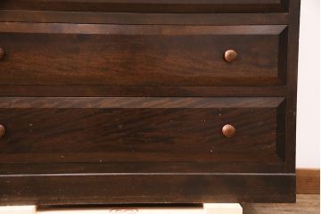 中古　松本民芸家具　D型整理タンスI　和洋どちらにも馴染む上品な佇まいのチェスト(洋服タンス、和たんす、収納箪笥、引き出し)(定価約39万円)(R-048291)