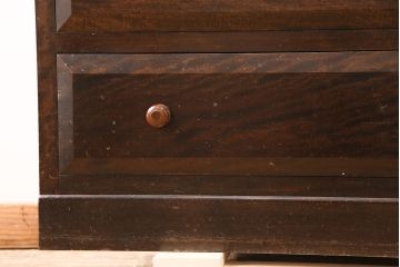 中古　松本民芸家具　D型整理タンスI　和洋どちらにも馴染む上品な佇まいのチェスト(洋服タンス、和たんす、収納箪笥、引き出し)(定価約39万円)(R-048291)