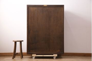 中古　松本民芸家具　D型整理タンスI　和洋どちらにも馴染む上品な佇まいのチェスト(洋服タンス、和たんす、収納箪笥、引き出し)(定価約39万円)(R-048291)