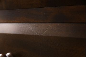 中古　松本民芸家具　D型整理タンスI　和洋どちらにも馴染む上品な佇まいのチェスト(洋服タンス、引き出し)(定価約38万円)(R-048292)