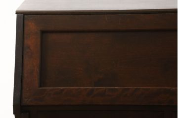 中古　北海道民芸家具　希少　絶版品!品のある佇まいが魅力的な高山式ライティングビューロー(簿記机、在宅ワーク、在宅用ワークデスク、引き出し、チェスト)(R-048293)