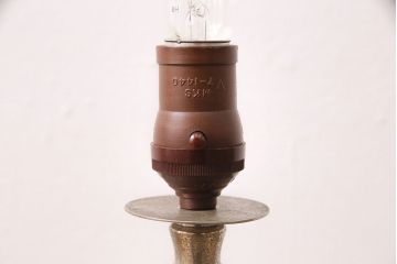 アンティーク照明　シャビーな佇まいが魅力的なシンプルなスタンド照明(フロアスタンド、照明、スタンドライト)(R-048296)