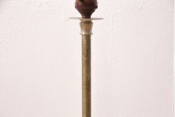 アンティーク照明　シャビーな佇まいが魅力的なシンプルなスタンド照明(フロアスタンド、照明、スタンドライト)(R-048296)