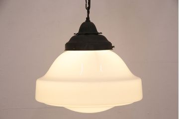 和製アンティーク　大振りサイズ　植物モチーフのブラケットがお洒落なペンダントライト(天井照明)(R-048297)