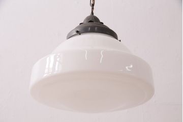 和製アンティーク　大振りサイズ　植物モチーフのブラケットがお洒落なペンダントライト(天井照明)(R-048297)