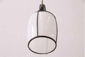 アンティーク照明　セルロイド装飾がアクセントになった和の趣溢れる天井照明(ペンダントライト、吊り下げ照明)(R-048300)