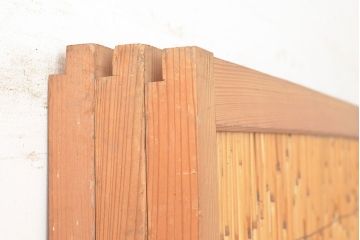 和製アンティーク　びっしりと並ぶ竹の様子が 爽涼な雰囲気を醸し出す御簾戸3枚セット(簾戸、簀戸、葭戸、夏障子、夏戸、すど、葦戸)(R-048311)