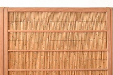 和製アンティーク　びっしりと並ぶ竹の様子が 爽涼な雰囲気を醸し出す御簾戸3枚セット(簾戸、簀戸、葭戸、夏障子、夏戸、すど、葦戸)(R-048311)