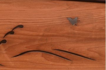 和製アンティーク　整然と並ぶ竹の桟が涼しげな御簾戸2枚セット(簾戸、簀戸、葭戸、夏障子、夏戸、すど、葦戸)(R-048315)