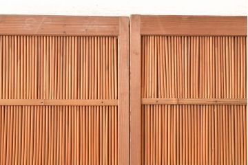 和製アンティーク　透かし彫りが上品!風情漂う空間作りにおすすめの御簾戸4枚セット(建具、簾戸、簀戸、葭戸、夏障子、すど、葦戸)(R-048317)