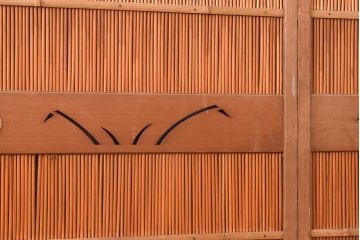 和製アンティーク　透かし彫りが上品!風情漂う空間作りにおすすめの御簾戸4枚セット(建具、簾戸、簀戸、葭戸、夏障子、すど、葦戸)(R-048317)