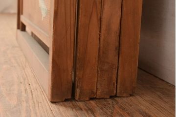 アンティーク建具　鮎の絵柄が風情を高める簀戸4枚セット(簾戸、葭戸、夏障子、夏戸、すど、葦戸)(R-048318)