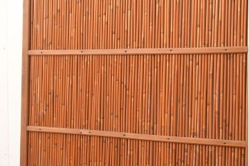 アンティーク建具　鮎の絵柄が風情を高める簀戸4枚セット(簾戸、葭戸、夏障子、夏戸、すど、葦戸)(R-048318)