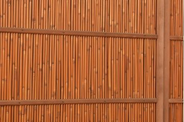アンティーク建具　鮎の絵柄が風情を高める簀戸4枚セット(簾戸、葭戸、夏障子、夏戸、すど、葦戸)(R-048318)