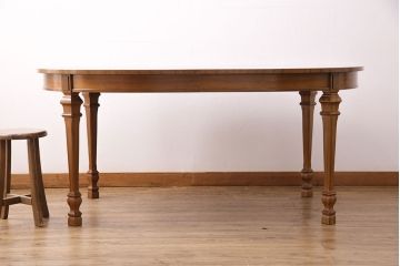 中古　DREXEL HERITAGE(ドレクセルヘリテイジ)　FRANCESCA(フランチェスカ)シリーズ　優美な佇まいのダイニングテーブル(エクステンションテーブル)(定価約65万円)(R-048326)