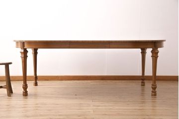 中古　DREXEL HERITAGE(ドレクセルヘリテイジ)　FRANCESCA(フランチェスカ)シリーズ　優美な佇まいのダイニングテーブル(エクステンションテーブル)(定価約65万円)(R-048326)