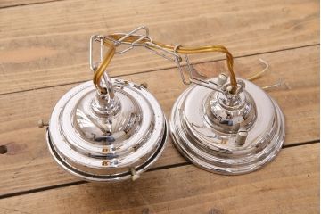 ビンテージ照明　様々なテイストに馴染みやすい球体型の天井照明(ペンダントライト、吊り下げ照明)(R-048336)