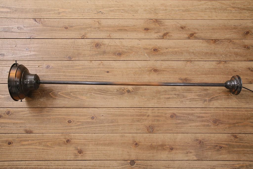 和製アンティーク　大振りサイズ　アジアンテイストにもおすすめ!金属製の飾りがお洒落な天井照明(吊り下げ照明)(R-048337)