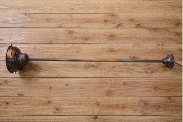 和製アンティーク　大振りサイズ　アジアンテイストにもおすすめ!金属製の飾りがお洒落な天井照明(吊り下げ照明)(R-048337)