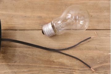 和製アンティーク　大振りサイズ　アジアンテイストにもおすすめ!金属製の飾りがお洒落な天井照明(吊り下げ照明)(R-048337)