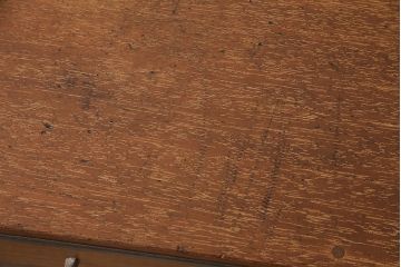 昭和レトロ　ツートーンのカラーがお洒落な文机(座卓、ローテーブル、センターテーブル)(R-048343)