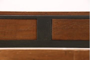 昭和レトロ　ツートーンのカラーがお洒落な文机(座卓、ローテーブル、センターテーブル)(R-048343)