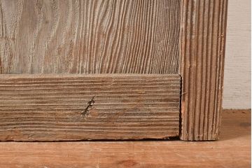 和製アンティーク　古き良き時代の味わいが趣溢れる格子戸2枚セット(玄関戸、引き戸、建具)(R-048350)