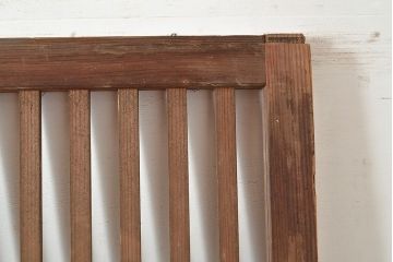 和製アンティーク　古き良き時代の味わいが趣溢れる格子戸2枚セット(玄関戸、引き戸、建具)(R-048350)